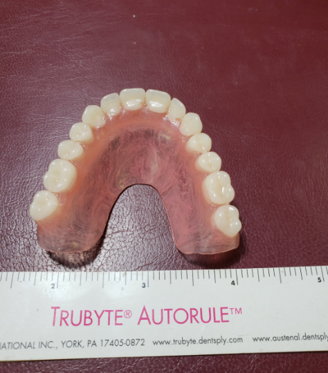 Ultra-thin upper denture, horseshoe, false teeth