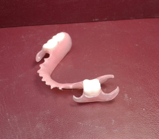 zset of flexible partials, Premium A1 shade, wax tryin, upper and lower impressions, shipping 2x
