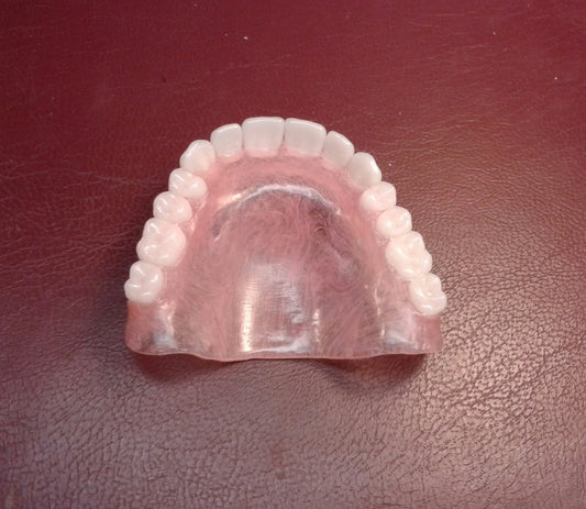 zUpper ultra-thin denture, Lower flexible partial, Bleach shade teeth, Wax try-in, New upper/lower impressions, shipping (x2) Balance Owed 2