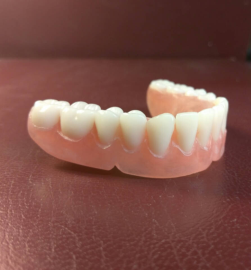 zLower ultra-thin denture, wax try-in, new lower impression, shipping (x2)
