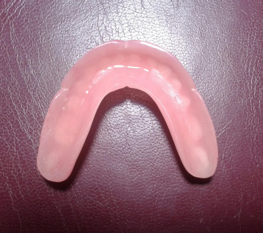 Lower denture acrylic, small, false teeth